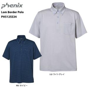 PHENIX（フェニックス）【最終処分/半袖ポロシャツ】 Lom Border Polo （ロムボーダー ポロシャツ） PH512SS34｜linkfast