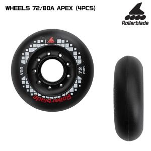 ROLLERBLADE（ローラーブレード）【ウィール//パーツ】 WHEELS 72/80A APEX 4個入り（ウィール 72mm/80a 4個入）【ウィール/インラインスケート】｜linkfast