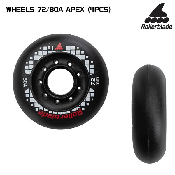 ROLLERBLADE（ローラーブレード）WHEELS 72/80A APEX 4個入り（ウィール ...