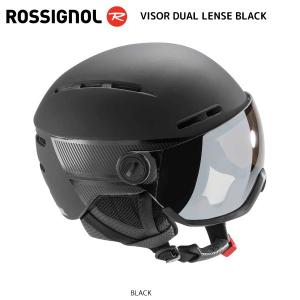18-19 ROSSIGNOL（ロシニョール）【数量限定商品】 VISOR DUAL LENSE BLACK （バイザーデュアルレンズ ブラック）RKFH200【スノーヘルメット】｜linkfast