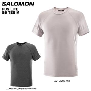 SALOMON（サロモン）RUNLIFE SS TEE M（ランライフ ショートスリーブティー メンズ）【ランニングTシャツ】【2023/撥湿抗菌Tシャツ】｜リンクファスト ヤフー店