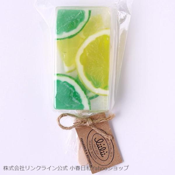 リィリィフルーツキャンディバーソープ　レモン＆ライム
