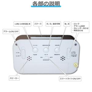 目覚まし時計 めざまし時計 大音量 デジタル ...の詳細画像2