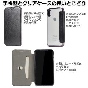 iPhoneケース 手帳型 クリア iPhon...の詳細画像1