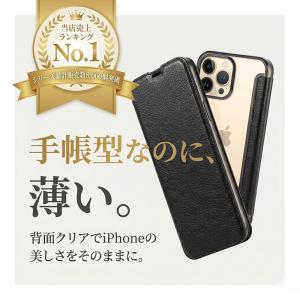iPhoneケース 手帳型 クリア iPhon...の詳細画像1