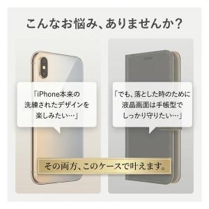 iPhoneケース 手帳型 クリア iPhon...の詳細画像2