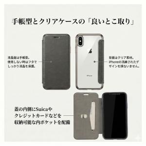 iPhoneケース 手帳型 クリア iPhon...の詳細画像3