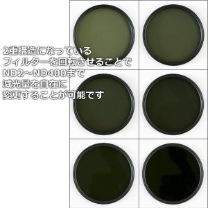 可変式 NDフィルター 減光フィルター ND2...の詳細画像2