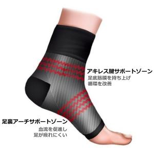 足首 サポーター 足底 アーチ 足底筋膜炎 偏...の詳細画像1