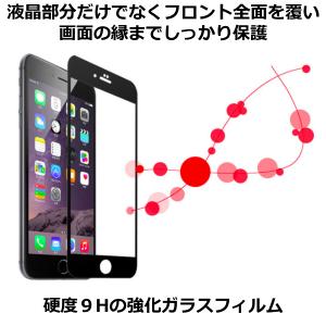 iPhone 全面 強化ガラス 保護 フィルム...の詳細画像1