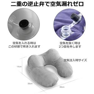 ネックピロー 飛行機 車 新幹線 長時間移動に...の詳細画像2