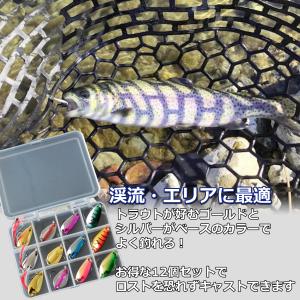 ルアー スプーン セット 12個セット ケース...の詳細画像2