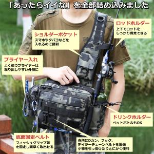 フィッシングバッグ 大容量 釣り バッグ ショ...の詳細画像2