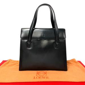 未使用保管品 希少品 袋付き LOEWE ロエベ アナグラム ロゴ カーフ 