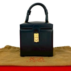 LOEWE（ロエベ） 極 美品 袋付き ヴィンテージ アナグラム ロゴ カーフ