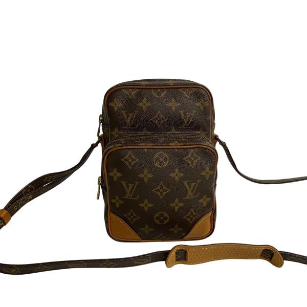 極 美品 希少品 LOUIS VUITTON ルイヴィトン アマゾン モノグラム ロゴ 柄 レザー ...