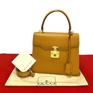 GUCCI グッチ/パイソンリボンタイガーエンブレムレザーチェーン  