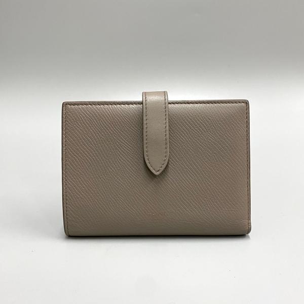 美品 希少品 CELINE セリーヌ ロゴ レザー 本革 二つ折り 財布 ミニ ウォレット 小銭入れ...