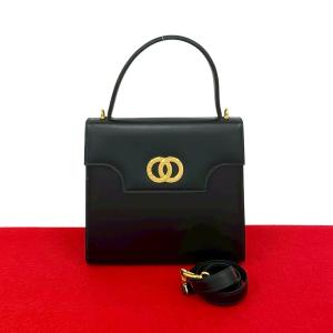 美品✨FENDI FF金具 マンマ ズッキーノ キャンバス レザー ブラック 新品同様 フェンディ FENDI ズッキーノ マンマバゲット ショルダー