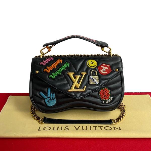 ほぼ未使用 LOUIS VUITTON ルイヴィトン ニューウェーブ パッチーズ チェーンバッグ M...