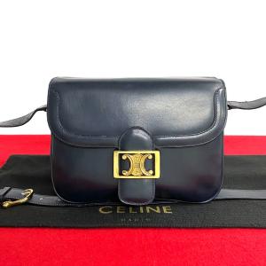 CELINE 極 美品 鏡付 セリーヌ ヴィンテージ トリオンフ ロゴ CELINE 極 美品 鏡付 セリーヌ ヴィンテージ トリオンフ ロゴ