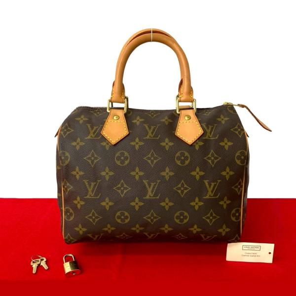 極 美品 LOUIS VUITTON ルイヴィトン ヴィンテージ スピーディ 25 モノグラム レザ...