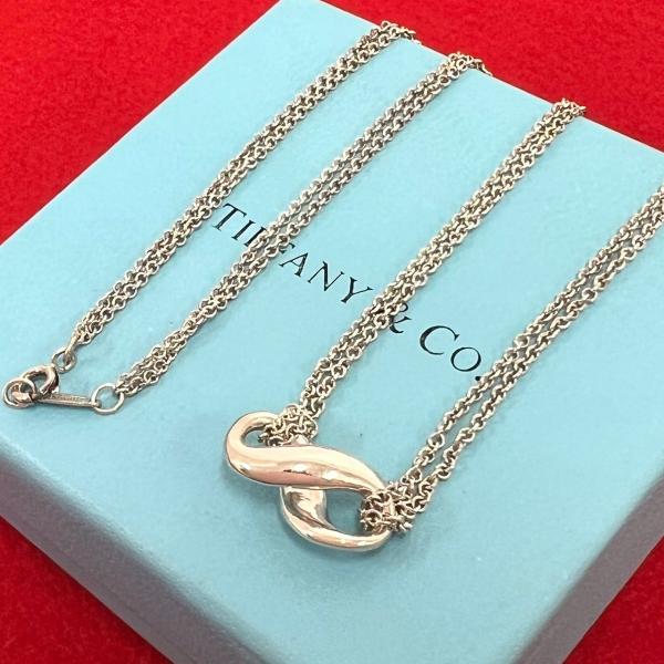 極 美品 TIFFANY&amp;Co. ティファニー ヴィンテージ インフィニティ ネックレス シルバー9...