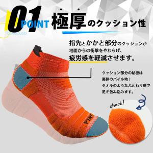 ランニングソックス 3足組 メンズ レディース...の詳細画像2