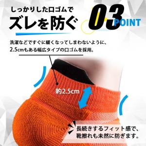 ランニングソックス 3足組 メンズ レディース...の詳細画像4