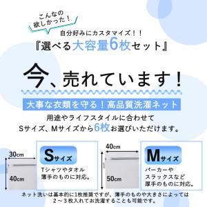洗濯ネット 洗濯ネットセット 選べる 6枚 洗...の詳細画像1