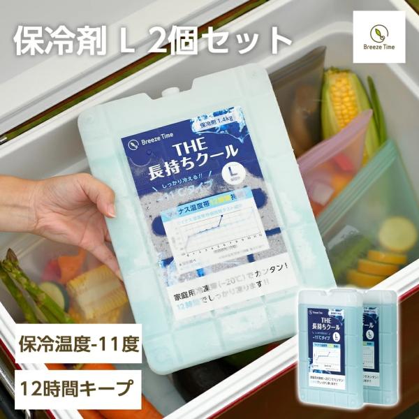 保冷剤 2個セット -11℃強力 ハードタイプ Lサイズ 1400g 保冷材 災害 緊急時 停電  ...