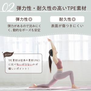 折りたたみ ヨガマット 6mm TPE 軽量 ...の詳細画像4