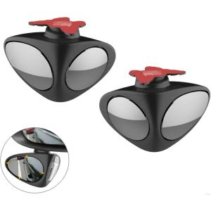 車用補助ミラー 車用 バックミラー サブミラー サイドミラー 360度角度調整可能 広視野 死角防止 前後方確認 取り付け簡単 左右2個入り