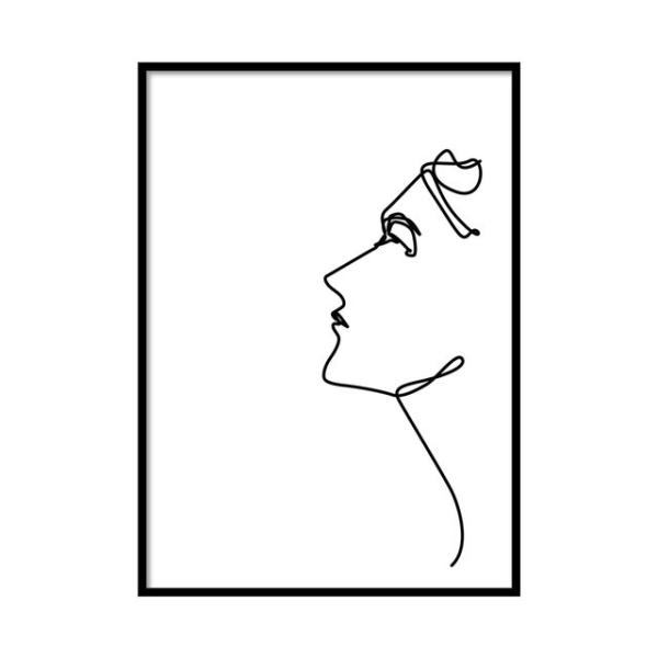 A0028/線画/アートポスター/インテリア/モダン/ウォールデコレーション/壁掛け/アートパネル/...