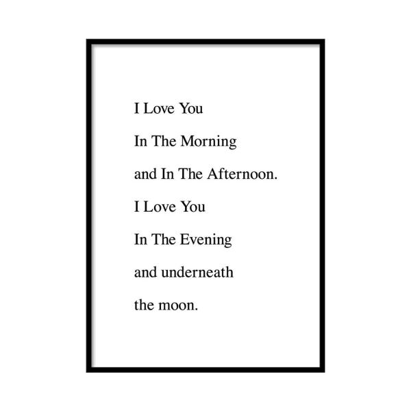 A0175/文字/アートポスター/インテリア/モダン/ウォールデコレーション/壁掛け/アートパネル