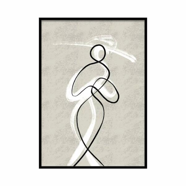 A0197/線画/アートポスター/インテリア/モダン/ウォールデコレーション/壁掛け/アートパネル