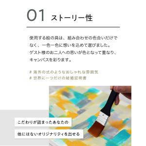 ゲスト参加型ウェディングキャンバス結婚証明書 ...の詳細画像2