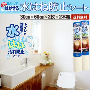 トイレ尿はね 水はね 防止シート 壁 カビ 汚れ 防止 洗面 お手洗い 30×60cm×2枚 2本 送料無料