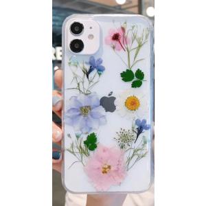 送料無料押し花 手作り iPhoneXケース iphone11ケース iphoneXR iphone8 iphone8plus 耐衝撃透明クリアiPhoneケース
