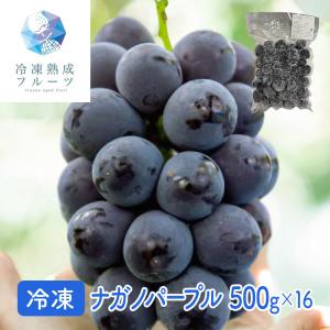 ナガノパープル 500g×16パック / 冷凍フルーツ デザート 葡萄 ぶどう ブドウ 国産