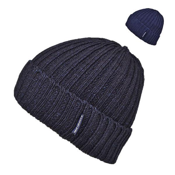 ファクトリーメイド インディゴ デニム ニット帽 折り返し