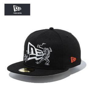NEW ERA（ニューエラ） 59FIFTY 鳥獣戯画 フラッグロゴ キャップ NEW