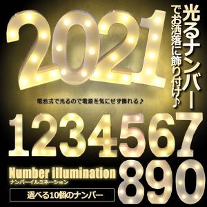 送料無料 数字 LED イルミネーション ナンバー インテリア 電池式 飾り  灯り 光 ロマンティック 誕生日 結婚式 パーティー 装飾｜lion-oroshi