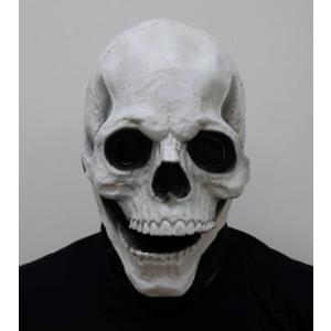 がいこつマスク スカルマスク がいこつのお面 黒いマスク付き がいこつ どくろ コスプレ ハロウィン...