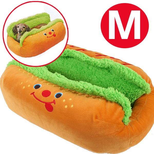 犬 ベッド　 PP ホットドッグカドラーM 5654  クッション  ベッド 　犬 ドッグ マット ...