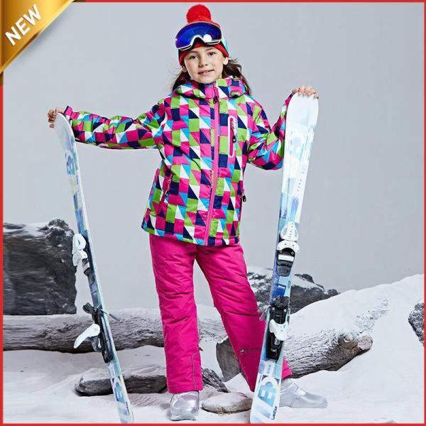 スキーウェア キッズ上下セット 子供 ジュニア ジャケット パンツ 女の子 男の子 撥水 スキー 厚...