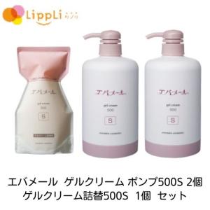 エバメール エバメールゲルクリーム ポンプ500S 2個 詰替500S 2個