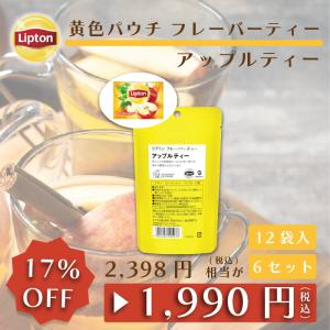 リプトン 公式 紅茶 ティーバッグ 無糖 フレーバーティー アップル 12袋 × 6セット 送料無料 Lipton メール便/ゆうパケット同梱不可｜lipton-jp