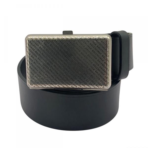 【中古】 BALENCIAGA バレンシアガ ポケットバックル ベルト 80 メンズ ブラック 黒 ...