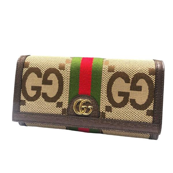 【中古】 GUCCI 523153 オフィディア・ジャンボGG コンチネンタル ウォレット 未使用品...